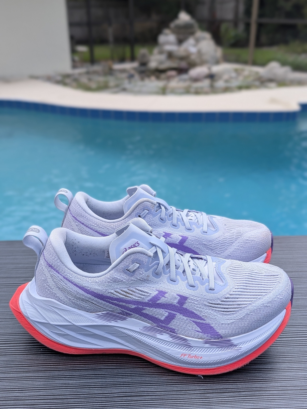 ASICS Superblast 2 Men's Running Shoes Greyish Purple Size 7.5 Unisex Women 9 - Picture 2 of 10